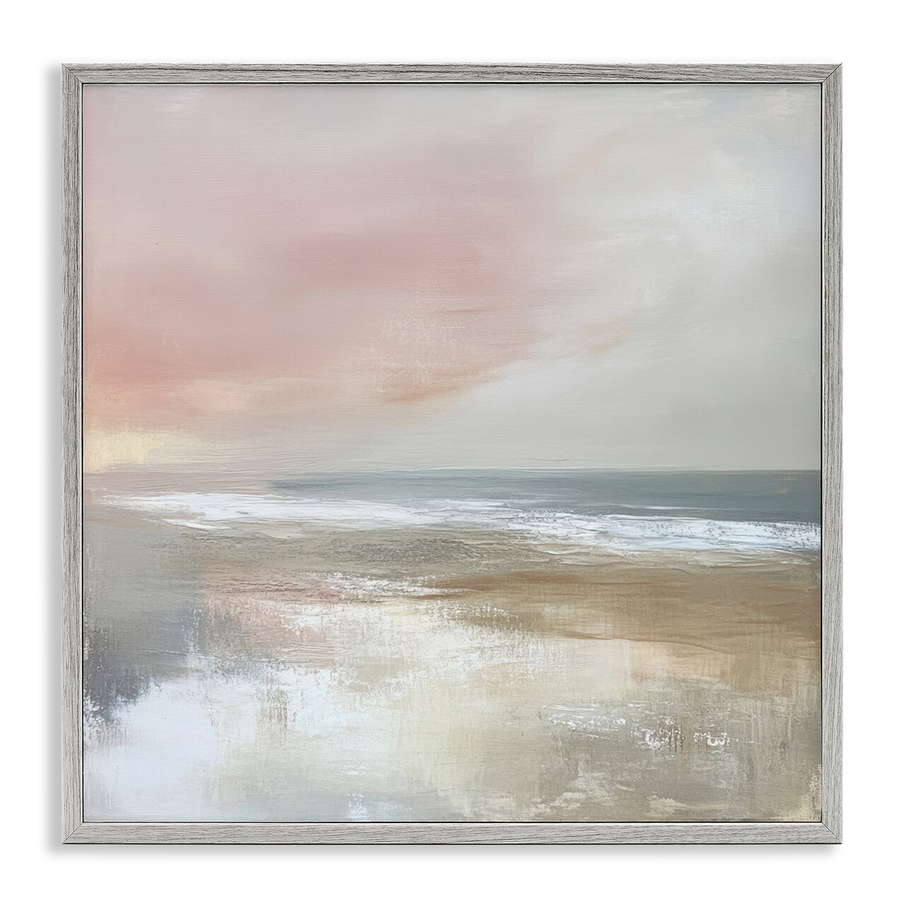 Stupell Industries Muted Landscape Marsh Waters Framed Giclee, design by Petal Prints Design